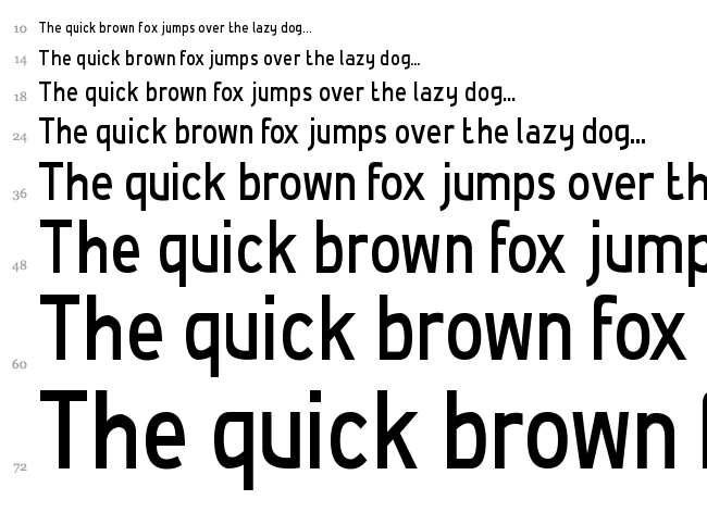 De Luxe font waterfall